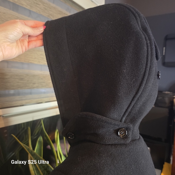 Burberry Brit Black Toggle Wool Coat - Picture 7 of 15